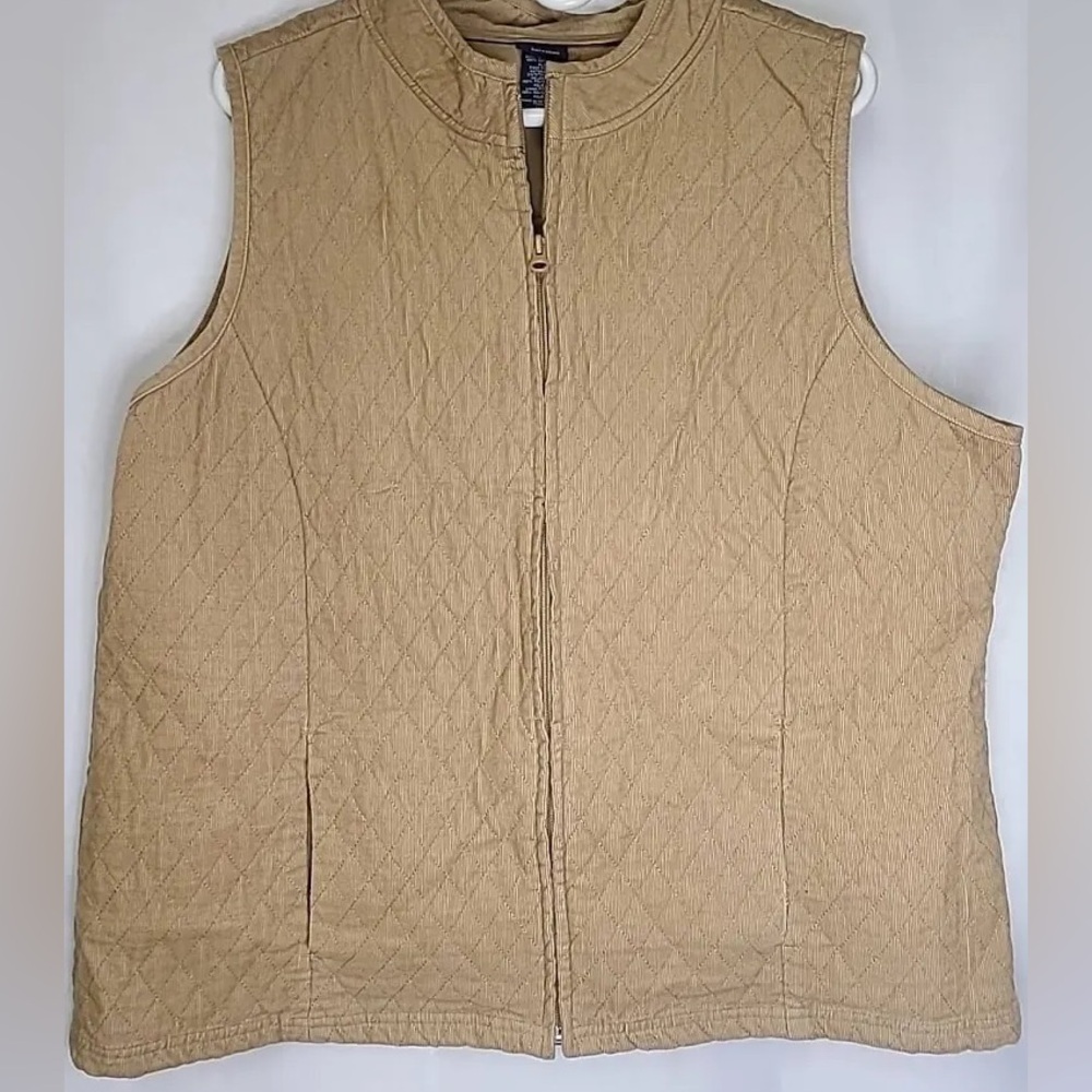 Basic Editions Cordoroy Vest 2X